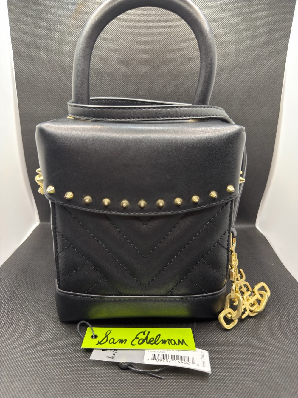 Sam Edelman Charlie Quilted Box Crossbody Purse